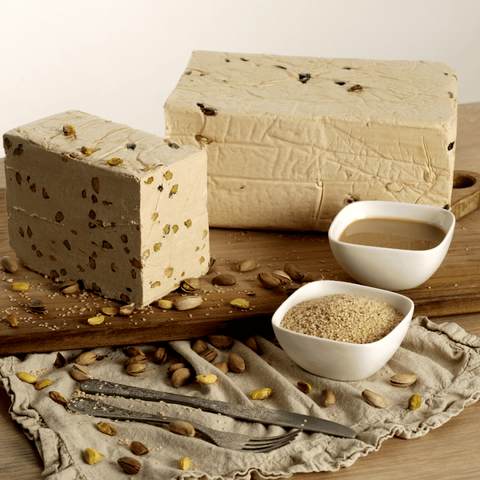 Bol Fıstıklı Tahin Helvası 1 Kg - Geleneksel El Yapımı