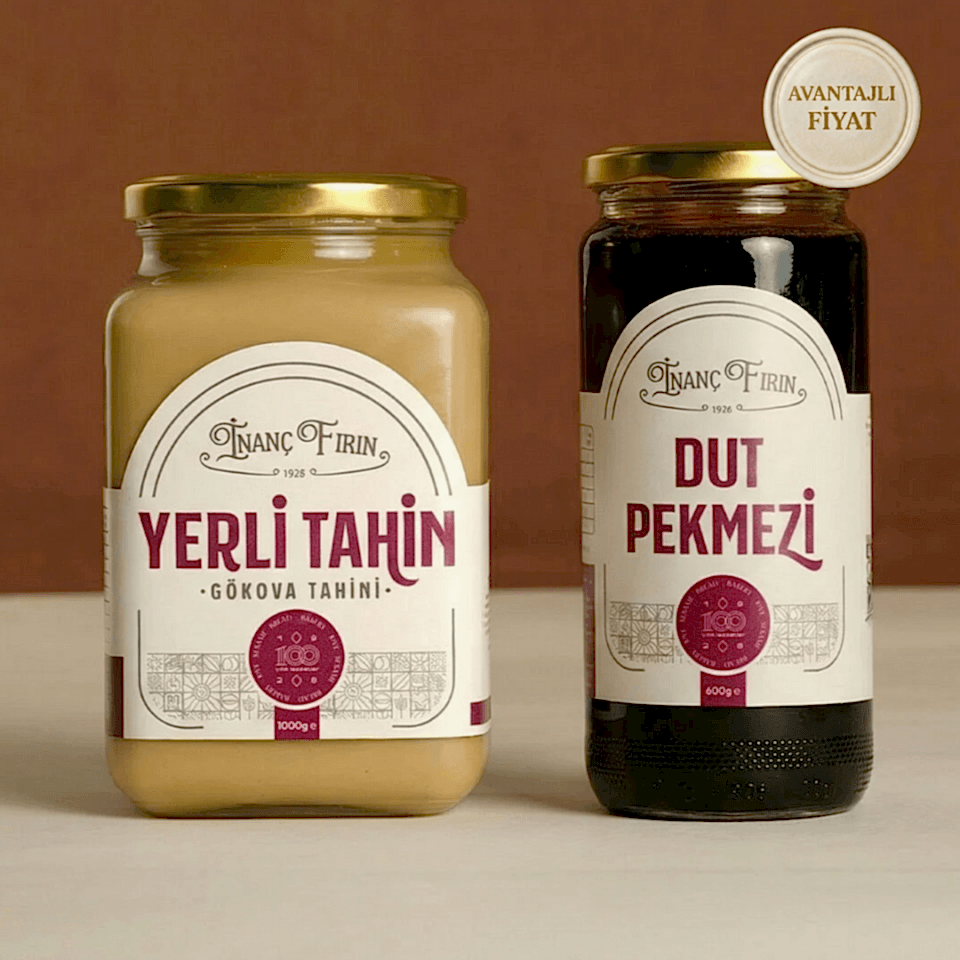 Geleneksel Lezzet İkilisi - 1 Kg Yerli Tahin & 600 gr Dut Pekmezi