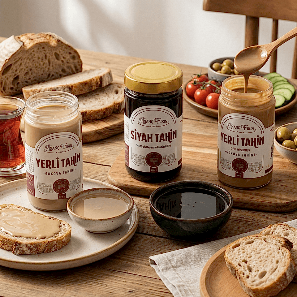 Tahin Tanışma Paketi 3'lü Set: Yerli, Çifte Kavrulmuş ve Siyah Tahin