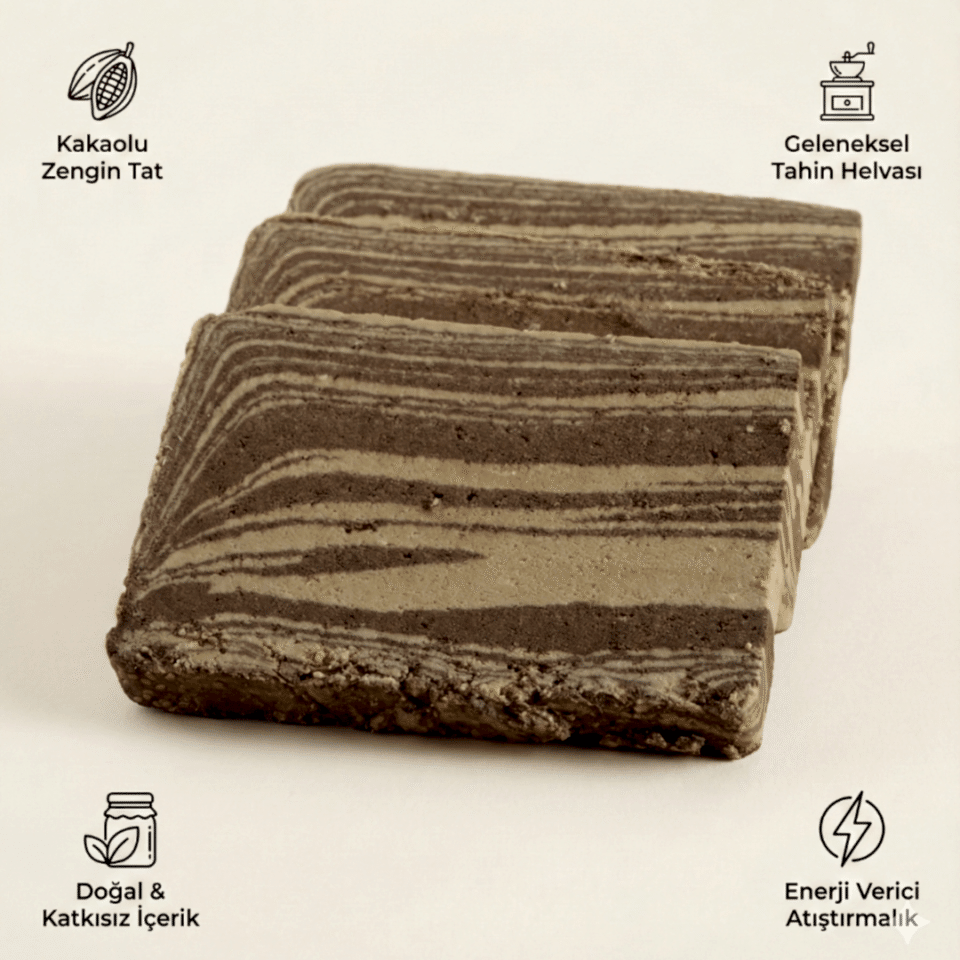 3'lü Helva Fırsat Paketi: Sade, Kakaolu ve Fıstıklı Tahin Helvası (3 x 1 Kg)