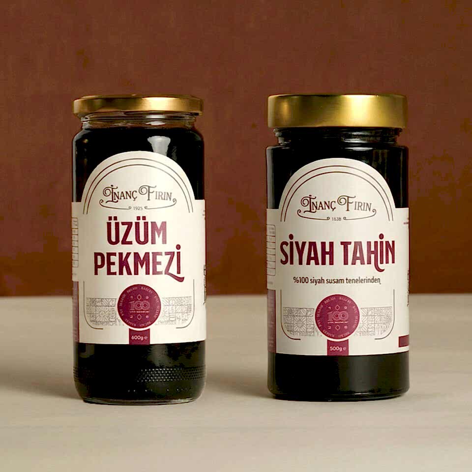 Üzüm Pekmezi (600 gr ) + Siyah Tahin (500 gr )