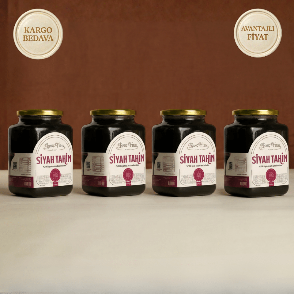 Siyah Tahin Ekonomik Paket - 1 Kg x 4 Adet