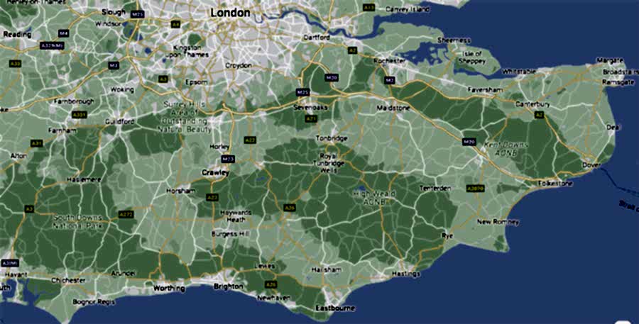 Sussex & Surrounds Map